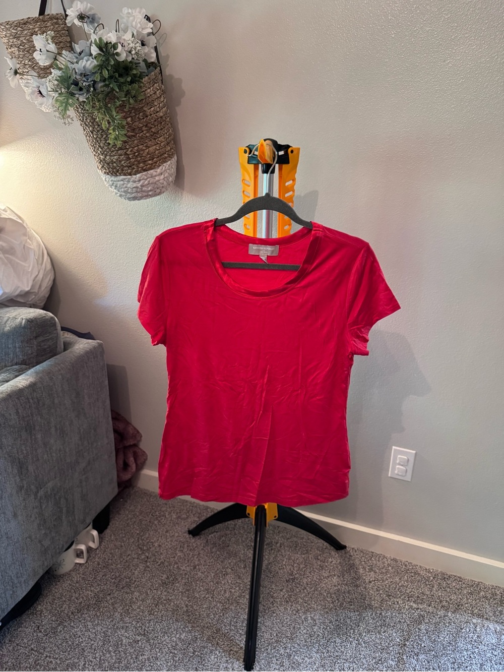 Everyday Crew Neck Tee - Bright Red